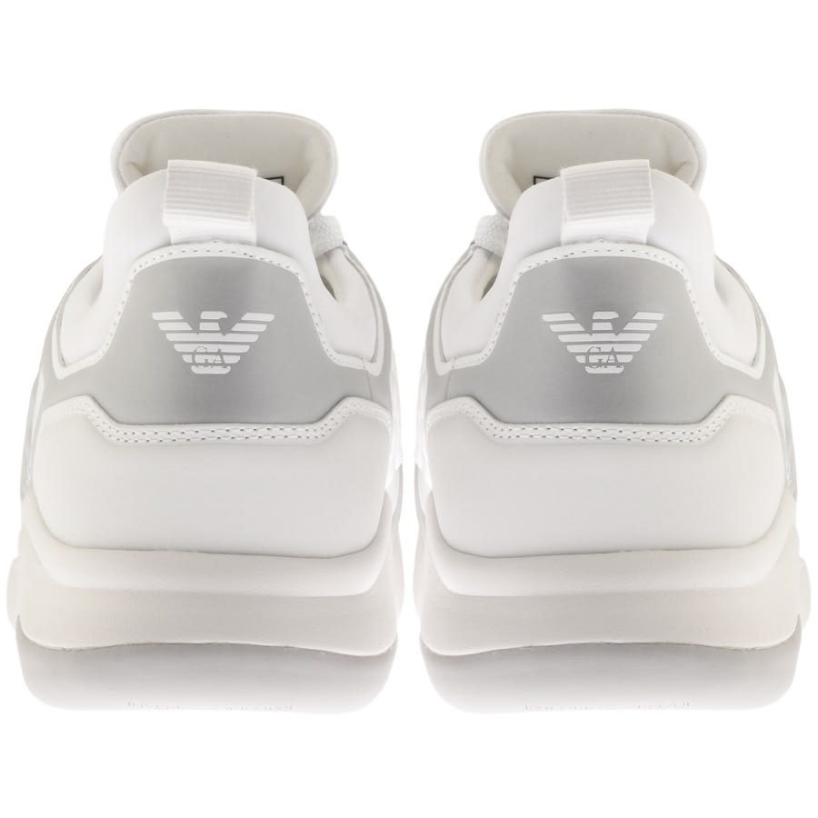 Alternative Image for ProductEA7 Emporio Armani Logo Trainers White2